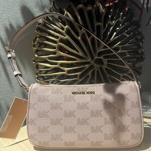 Michael Kors Jet Set Pouchette Handbag – Soft Pink / Light Pink – NWT